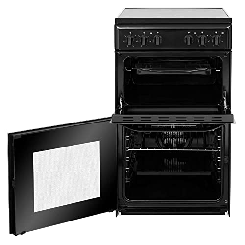 Hotpoint 50cm Black Double Cavity Electric Cooker