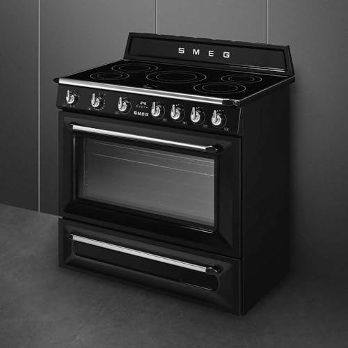 Smeg Victoria TR90IBL2 90cm Induction Range Cooker - Black