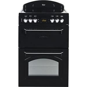 Black Leisure Classic 60cm Double Oven Cooker with Ceramic Hob