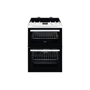 Zanussi 60cm White Induction Double Oven Cooker