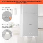 Klarstein Structura Island Extractor Hood, Silver