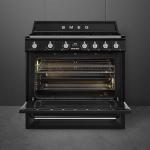 Smeg Victoria TR90IBL2 90cm Induction Range Cooker - Black