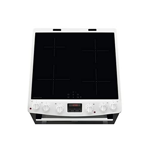Zanussi 60cm White Dual Oven Induction Cooker