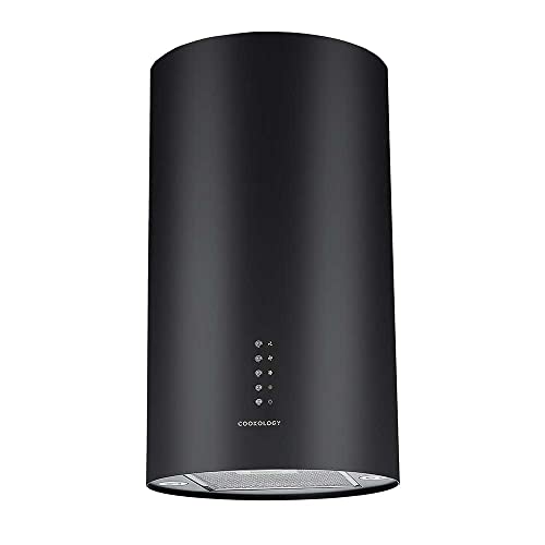 Cookology 35cm Black Ceiling Island Cooker Hood