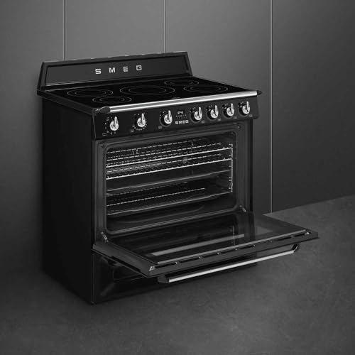 Smeg Victoria TR90IBL2 90cm Induction Range Cooker - Black
