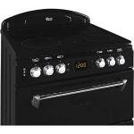Black Leisure Classic 60cm Double Oven Cooker with Ceramic Hob