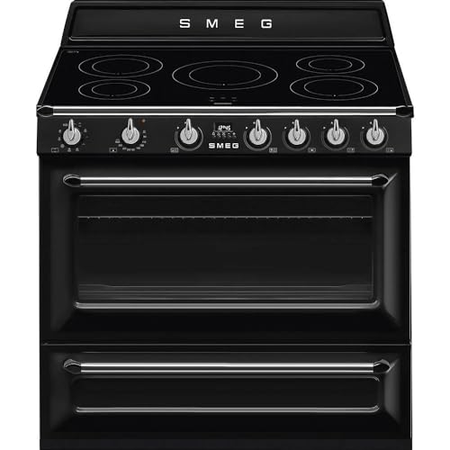 Smeg Victoria TR90IBL2 90cm Induction Range Cooker - Black