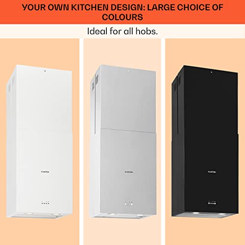 Klarstein Structura Island Extractor Hood, Silver