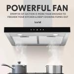 Baridi 60cm Stainless Steel Chimney Cooker Hood
