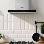 Baridi 60cm Stainless Steel Chimney Cooker Hood