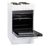 50cm Freestanding Electric Cooker with Solid Plate Hob