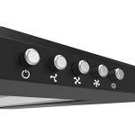 CIARRA CAB6201A Black 600mm Chimney Cooker Hood