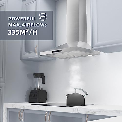 FIREGAS Wall-Mounted 60cm Stainless Steel Cooker Hood
