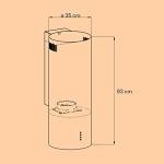 Klarstein Barella Island Cooker Hood - Black