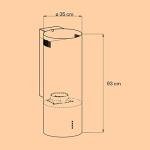 Klarstein Barella Island Cooker Hood - Black