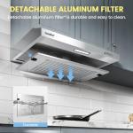 COMFEE' 60 cm Stainless Steel Wall Mount Hood