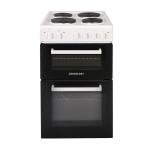 Cookology 50cm Freestanding Electric Twin Cavity Cooker White