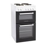 Cookology 50cm Freestanding Electric Twin Cavity Cooker White