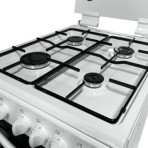 Statesman GTL50W White Double Oven Gas Cooker