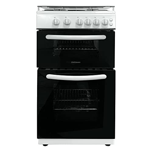 Statesman GTL50W White Double Oven Gas Cooker