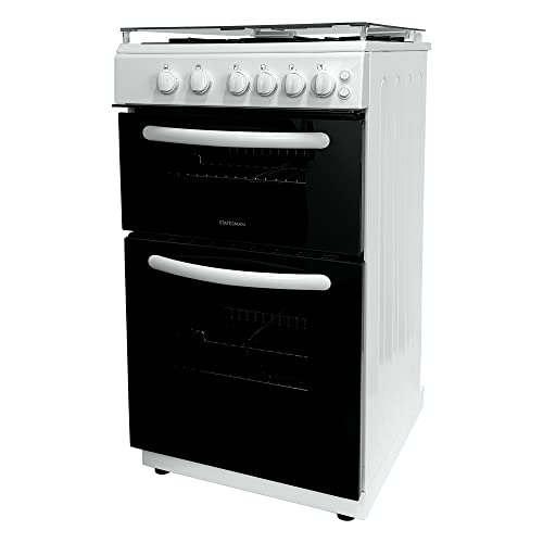 Statesman GTL50W White Double Oven Gas Cooker