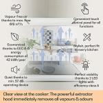 Klarstein Remy 90 cm Island Cooker Hood - White