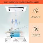 Klarstein Remy 90 cm Island Cooker Hood - White