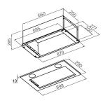 90cm Silver Canopy Kitchen Extractor Hood