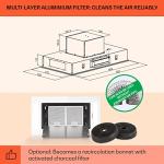 Klarstein Remy 90 cm Island Cooker Hood - White