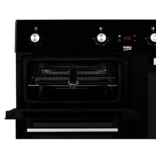Beko 90cm Black Electric Range Cooker with Induction