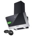 CIARRA 60cm Angled Cooker Hood with LED Lights