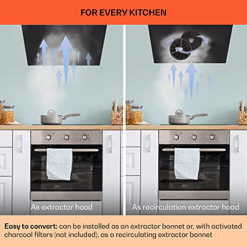 Klarstein Remy 90 cm Island Cooker Hood - White