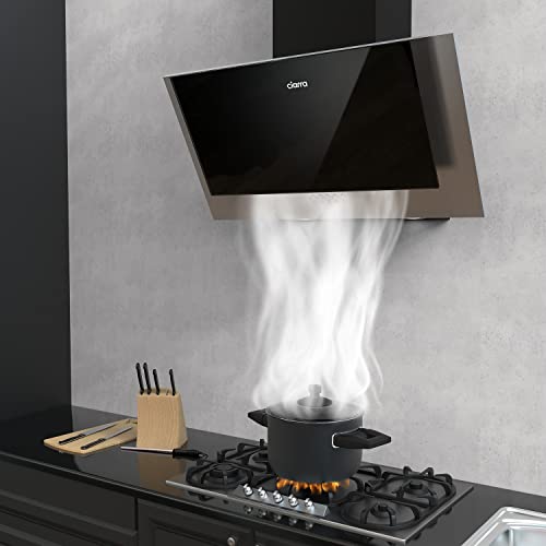 CIARRA 60cm Angled Cooker Hood with LED Lights