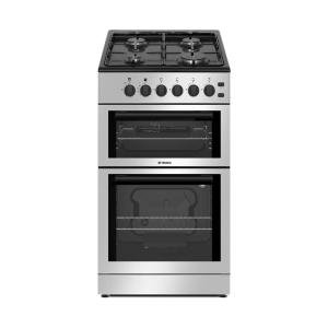 Teknix 50cm Twin Cavity Gas Cooker - Silver