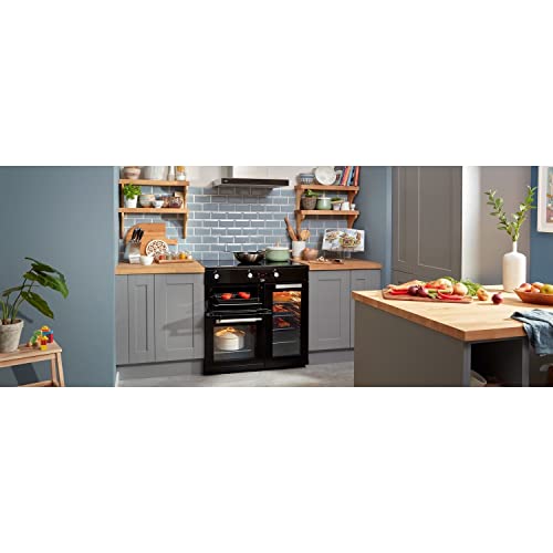 Beko 90cm Black Electric Range Cooker with Induction