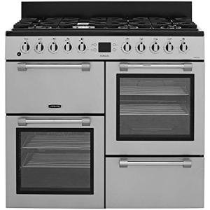 Leisure CK100F232 Gas Range Cooker - Silver, Fan