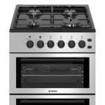 Teknix 50cm Twin Cavity Gas Cooker - Silver