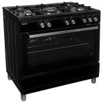 ElectriQ 90cm Gas Range Cooker - Black