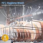 COMFEE' 60cm Black Wall-Mounted Cooker Hood