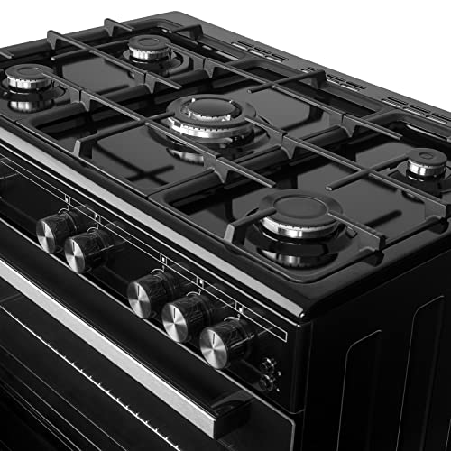 ElectriQ 90cm Gas Range Cooker - Black