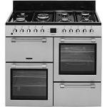 Leisure CK100F232 Gas Range Cooker - Silver, Fan