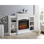 Ameriwood Home Lamont Mantel Fireplace, White