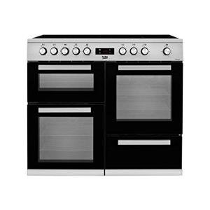 Beko Stainless Steel Double Oven Range Cooker 100cm