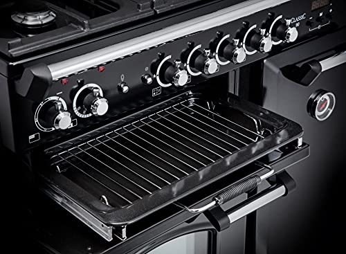 Black Rangemaster Freestanding Range Cooker - Two Fan Ovens