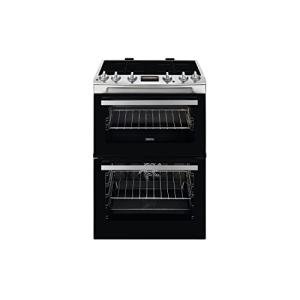 Zanussi 60cm Double Oven Electric Cooker - Stainless Steel