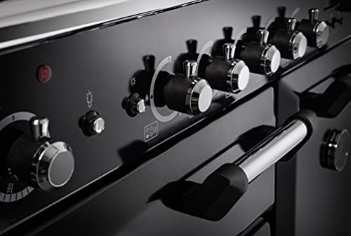 Black Rangemaster Freestanding Range Cooker - Two Fan Ovens