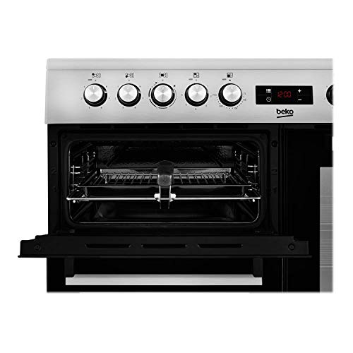 Beko Stainless Steel Double Oven Range Cooker 100cm