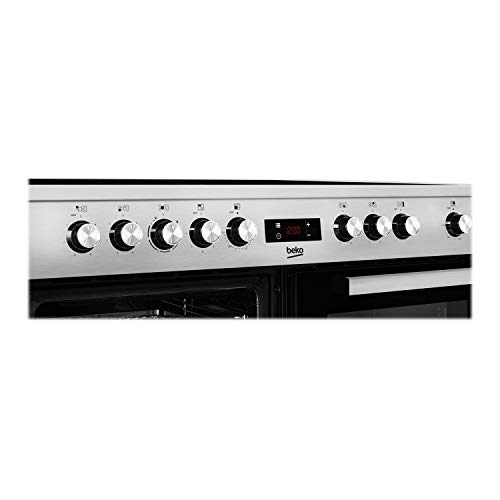 Beko Stainless Steel Double Oven Range Cooker 100cm
