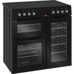 Beko 90cm electric range cooker, black ceramic hob