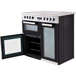 Beko 90cm electric range cooker, black ceramic hob
